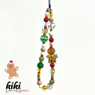 KIKI Original Gingerbread Man Phone Chain Camera Strap Mobile Phone Case Pendant Cute Digital Access