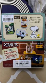 Re-Ment Snoopy Woodstock Terrarium On Vacation