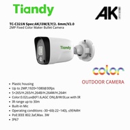 Tiandy 2mp Fixed Color Maker Bullet(Outdoor)Camera (Spec:AK/I3W/E/Y/2.8mm/V2.0)(TC-C321N)