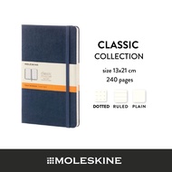 Moleskine สมุดบันทึก ปกแข็ง สีน้ำเงิน ขนาดใหญ่ 13x21 ซม MOLESKINE NOTEBOOK LARGE HARD COVER SAP.BLUE 13X21 CM