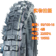 90/100-16 scrambler tayar with tube