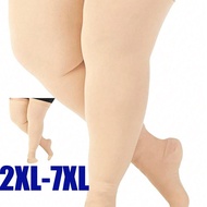 1pc Thigh High Compression Leg Socks, Plus Size 2XL 3XL 4XL 5XL 6XL 7XL