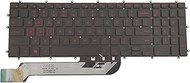 US Backlit Keyboard Red Characters Replacement for Dell G3 3579 3779 G5 5587 5590 G7 7588 7590 7790