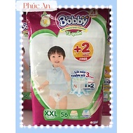 Tặng thêm 2 miếng | Tã Quần Bobby Cho Bé Size XXL 56 Miếng 15 Đến 25 Kg - Bỉm Quần Trẻ Em Bobby Size