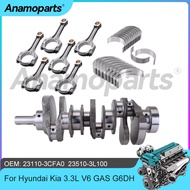G6DH Engine Crankshaft Conncting Rod Bearing Kit Fit 3.3 L V6 GAS For Hyundai Azera Santa Fe XL Fe K