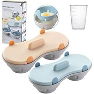 Egg Poacher Microwavable, Egg Steam with Measure Cup Dishwashable, Egg Maker Poached Egg Steamer Kit