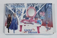 Mainan Dandan Koper Lipat Dresser Table Toys Meja Rias Make Up Frozen