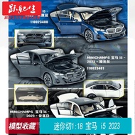 MINICHAMPS 1: 18 BMW i5 2023 BMW Mini Cut Alloy Full Open Car Model