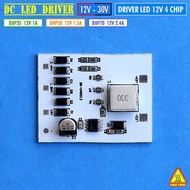 Driver Led 12V MCP 4 Chip 2.4A 1.5A 1A XHP35 12W XHP50 20W XHP70 30W Pajero Dakar Mata Led 4C 5C Hea