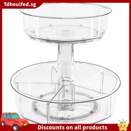 [In Stock]2 Tier Lazy Susan Organizer Turntable Clear Spice Rack Organizer for Cabinet Organizer