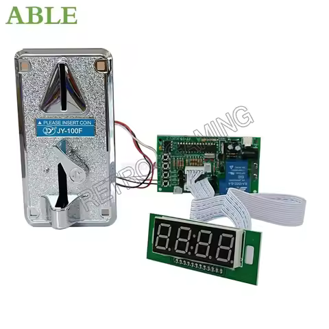 arcade time controller board JY15B with coin acceptor JY100F for vending machine arcade cabinet wash