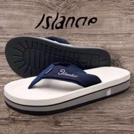 WHITE/NAVY ISLANDER SLIPPERS for Men Outdoor Activities