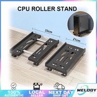 ⭐SG Stock⭐Computer Stand Cpu Roller Stand With Wheels For Computer Pc Case Cpu Trolley Adjustable Cp
