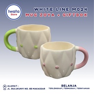 WHITELINE ZOYA CERAMIC MUG CUTE MUG/ CERAMIC MUG/ BEAUTIFUL MUG CUTE GIFT MOTIF MUG/