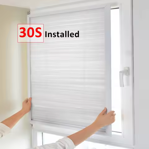 BOLAIEN Cordless Honeycomb Blinds for Inward Opening Windows, Light Filtering Blackout Cellular Shad