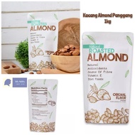 Nature roasted almond 1kg Baked almond 1000 gr