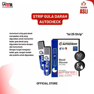 STRIP AUTOCHECK BLOOD GLUCOSE STRIP STIK  AUTOCHECK GULA DARAH 25
