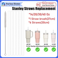 【SG】Stanley Cup Straws Replacement with Brushes Reusable Straws Compatible with Stanley 14/20/30/40 