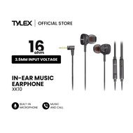 TYLEX XK10 In-Ear Music Stereo Earphones With Built-In HD Microphone
