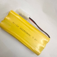 Ready Stock &gt;&gt; Ni-Cd 7.2v AA2800mAh 2pin Battery Rechargeable for RC Toys