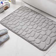 SEWZY Bath Mat Washable Carpets Bathtub Non-slip Cobblestone Embossed