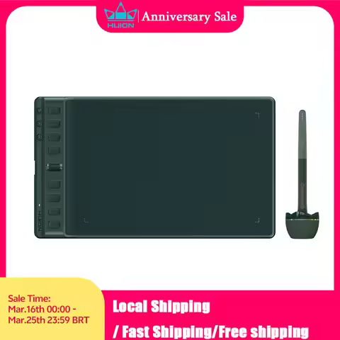 Huion Inspiroy 2 M H951P Graphics Tablets 8.7x5.4 inch PenTech 3.0 Digital Drawing Pen Tablet 8 Expr