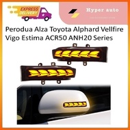 Perodua Alza Toyota Alphard Vellfire Vigo Estima ACR50 ANH20 Series DRL Side Mirror Dynamic Turn Sig