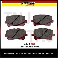 HEMAN DISC BRAKE PAD ( FRONT ) TOYOTA ESTIMA 3.0 V6 YEAR 1999 , ACR30 , ACR40W ( H2197-S )