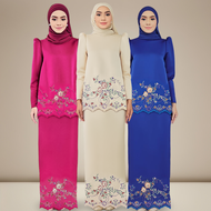 Yeleedon Baju Kurung Satin Moden Nikah Tunang Bridesmaid Murah Cantik Bridesmaid Nikah Reka bentuk p