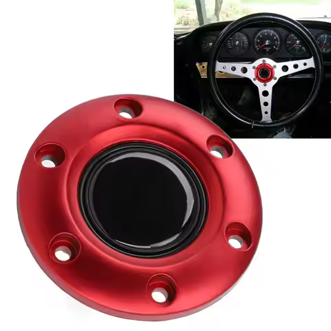 Car Steering Wheel Center Interior Steering Wheel Horn Button for 6 Hole Steering Wheel Steering Whe