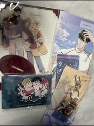 BL Lezhin 韓漫周邊 未必故意戀愛史/紅線挑戰立牌,flashlight鑰匙圈, 迷惑的境界水敏卡