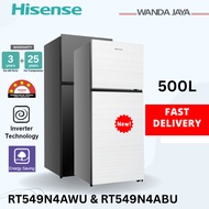 [Other States] Hisense 2 Door Inverter Fridge 500L Refrigerator Black | White RT549N4ABU RT469N4AWU