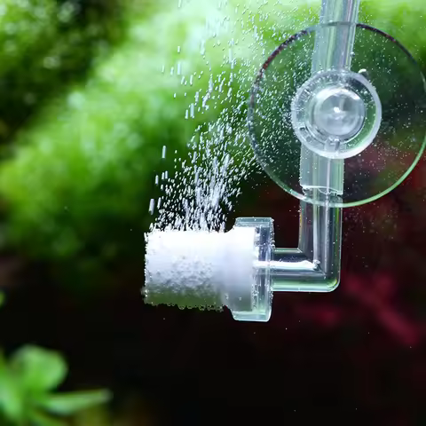 QANVEE CO2 Diffuser Mini Atomizer For Aquascape Aquarium Accessories Carbon Dioxide Cylinder Fish Ta