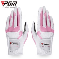 KY/🏅PGM Golf Gloves Ladies Golf Microfiber Cloth Gloves Gloves with Non-Slip Particles AOLX