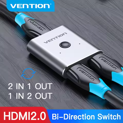 Vention HDMI Switcher 2.0 4K Bi-Direction 2 in 1 out HDMI 2.0 Adapter for PS4/5 TV Box switch hdmi 1