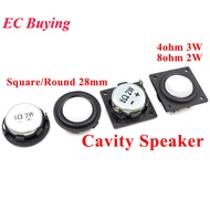 1PC 1 Inch Mini Speaker 4 8 Ohm 3W 2W 28MM Full Range Sound Midrange Bass PU Side Speaker Bluetooth 
