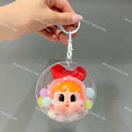 บอลอะคริลิคใสใส่ Crybaby x Power Puff Girl บอลใส + พวงกุญแจห้อย แถมปอมสี **ไม่รวมตุ๊กตาค่ะ**