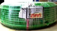 MEGA KABEL 25MM PVC CABLE BLACK / GREEN MEGA 25MM PVC INSULATED CABLE PURE COPPER (SIRIM)