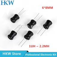 20pcs DIP Power Inductor Coil 6*8mm 2.2UH 4.7UH 10uH 22uH 100uH 150uh 220uH 330uH 470uH 1MH 2.2MH 4.