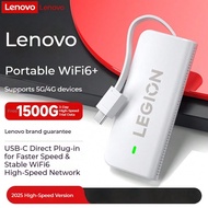 Lenovo Portable WiFi 6 Savior 5G/4G Wireless Mobile Device, Type-C, No SIM Card Needed, Unlimited Da