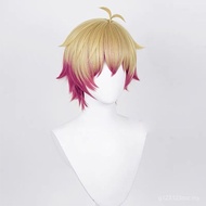 Blue Prison Ness Wig cos Wig Double Color Matching Reverse Short Hair 6SS3