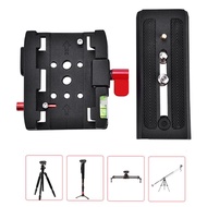 Quick Release Base Plate Aluminium Alloy Camera for 501 500AH 701HDV 503HDV Q5 and More Black