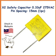 X2 Safety Capacitor 0.33uF 275V 334K 15mm MEX TENTA