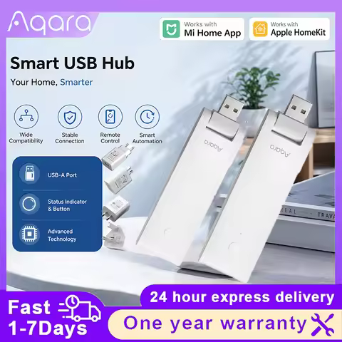 Aqara E1 Mini USB Hub Gateway Zigbee 3.0 WiFi Wireless Gateway LM-ZHWG16 Works with Control For Miji
