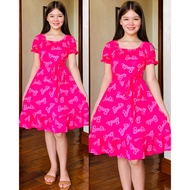 HEATHER KIDS PUFF BARBIE PRINTS FREESIZE FROM 9-14YRS OLD
