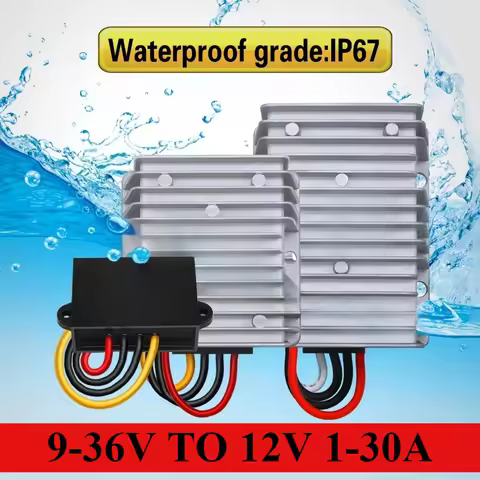 9-36V 12V 24V to 12V 1-30A DC DC Stabilizer Converter Boost Buck Power Inverter Voltage Regulator Tr