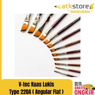 V-tec Painting Brush Type 220A (Angular Flat) || V-tec Artist Brush 220A