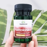 นัตโตะไคเนส Nattokinase Cardiovascular Health 100 mg 2000 FU 30 Capsules (Swanson®) ถั่วเหลืองหมักนั