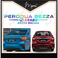 [ReadyStock]New Design Perodua Bezza Racing Car Logo Laser Sticker