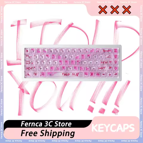 Xtrem XXX Keycaps Set Mechanical Keyboard Keycap for UV Splash Ink Translucent Key Caps 60/68 Layout